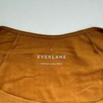 Everlane  Ribbed Square Neck Short Sleeve Rust Size X-Small NWOT Photo 2