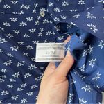 Eddie Bauer Women's Size XS Navy White Adventure Shirt Button Blouse UPF 50 NEW Photo 4