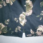 J. Crew The Pencil Skirt 4 Mini Skirt in Darkest Navy Roses Workwear Yellow Photo 8