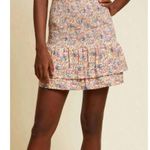 Nation Ltd  Mitzy Smocked Cotton Mini Ruffle Skirt in Flower Power Floral -  S Photo 0