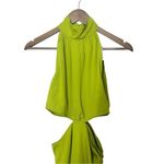 Kendall + Kylie  Cobain Dress‎ Citron Green Cut Out Asymmetric Hem Size 0-2 Photo 3