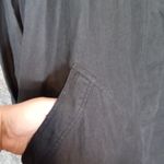 Eileen Fisher Black casual cardigan jacket linen lagenlook button women's large Photo 3