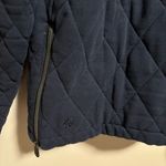 Athleta Athlete Retroplush Quilted Crewneck Sweatshirt Navy Blue- Size Small Photo 9