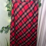HAROLDS Vintage Maxi Plaid Wool Skirt Size 10 Red Photo 2