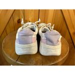 Roxy Womens Charlie Sneakers Sz 8 White Blue Pastel Fabric Lace Up Casual Shoes Photo 3