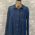 Soft Surroundings  Denim Button Down Shirt Photo 0