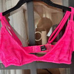 Triangl Maia Mysa hot pink bikini top scoop crinkle XS swimwear swimsuit neon Photo 0