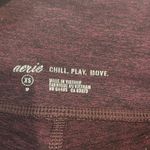 Aerie burgundy black leggings with side pockets woman’s XS Photo 3