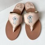 Jack Rogers  Dog Collection Poodle Embroidered Sandals Photo 1