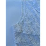 ZARA  womens size L  sleeveless lace top rhinestone buttons Peterpan collar Photo 3