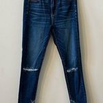 American Eagle AEO  Super Hi Rise Jeggings Ripped Dark Wash Size 4 Photo 0