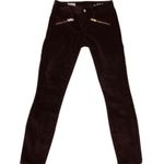 Gap NWOT Velvet Always Skinny Ankle Pants Maroon New Photo 2