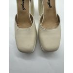 Free People Gwen Platform Mary Janes Moonlight White Chunky Heel Y2K Sz 40/9.5 Photo 3