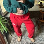 Gildan  red sweatpants Photo 3
