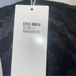 Lucy Paris Metallic Black Silver Layered Tank Top L Holiday Party Blouse NWT Photo 8