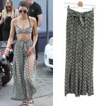 Zimmermann Hyper Cobra Split Pants Snakeskin Print Gray Size 1 US 6 Photo 1