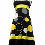 Trixxi Vintage Y2K  Black & Yellow Polka Dot Dress - Size S Photo 1