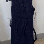 Tahari NWT  glitter navy sheath dress size 8 Photo 0