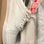 Vans White Leather Old SKOOL Sneakers Photo 0