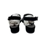 Karen Scott  Rheana Black Wedge Cut-Out Slingback Sandals Shoes 8.5 Photo 3