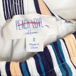 Peach Love California Peach Love Striped Off the Shoulder Dress Small Photo 2
