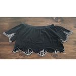 Forever 21 Embroidered Black White Crop Boho Top Romantic Whimsigoth Size Medium Photo 2