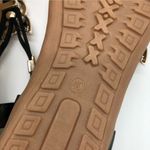 Womens Thong Sandals Ankle Strap Owl Rhinestones Black Size 40 US 8 Photo 5