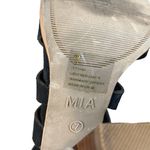 MIA Black Suede Caged Open Toe Lace Up Ankle Heels Women Sz 7 Photo 8