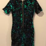 Topshop sparkly green velvet sequin dress Photo 5