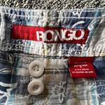 Bongo Blue Surfer Plaid Shorts Juniors Sz 7 Cotton PLD Floral Print Cuffed NWT Photo 5