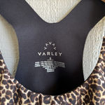 Varley  Sherman Sports Bra‎ High Neck Longline in Classic Leopard Size S Photo 3