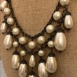 Talbots Faux Pearl Graduated Tear Drop Necklace Photo 1