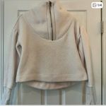 Free People  Poppy Fleece Champagne Pullover Photo 4