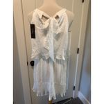 Lulus  White Pleated Ruffle Mini Dress‎ Halter Tie Back Sleeveless Party Photo 2