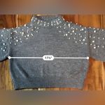 ZARA Pearl Knit Cropped Sweater Photo 7