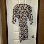 Flora Nikrooz  Black/Pink Floral Tie Waist Robe size Small Photo 8