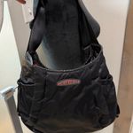 Keen  Black Satin Diaper Bag Baby Bag Shoulder Backpack Hybrid Large Tote Purse Photo 0