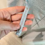 Rickie Freeman for Teri Jon Off Shoulder Metallic Jacquard Ice Blue Column Gown Size 16 Photo 12