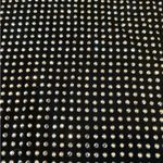 INC International Concepts Black and Silver Rhinestone Studded Short Sleeve Top Photo 1