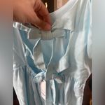 Francesca's Double Bow Back Light Blue Mini Dress Photo 8