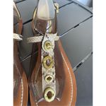 Coach NWT Sieannah Snake Print Leather Thong sandals 11B Photo 2