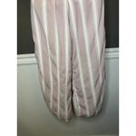 American Eagle  Outfitters Jumpsuit Womens Small Pink White Stripe Off Shoulder Photo 7