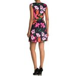 Vince Camuto  Floral Mini Dress - Black and Pink Photo 2