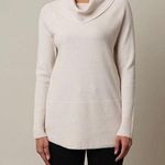 Cyrus Raya by Knits Waffle Cowl Neck Sweater in Pearl Puff Cream Ivory Size S Photo 0
