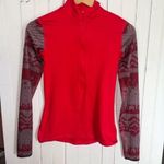 Nike Pro Dri-Fit 3/4 Zip Long Sleeve Top Red Size S Photo 0