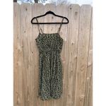 Cotton On Brand Women's Size Medium Dress Spaghetti Strap‎ Yellow Black Dot Photo 3