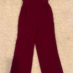 Dress the Population NEW Gloria Collared Zip Neck Short Sleeve Wide Leg Jumpsuit Photo 0