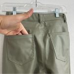 ZARA  Eco-Leather Straight Leg Pants Size: 1 Photo 10