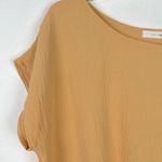 NWT Six/Fifty Do The Twist Top Shirt Cap Sleeves Marigold Size Medium M NEW Photo 1