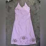 Euro 100% Cotton Halter Dress Purple Size M Photo 3